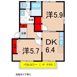 サニーコート松川の物件間取画像